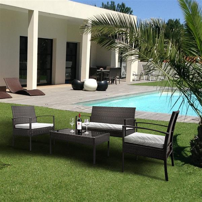 4PCS Rattan Patio Furniture Set